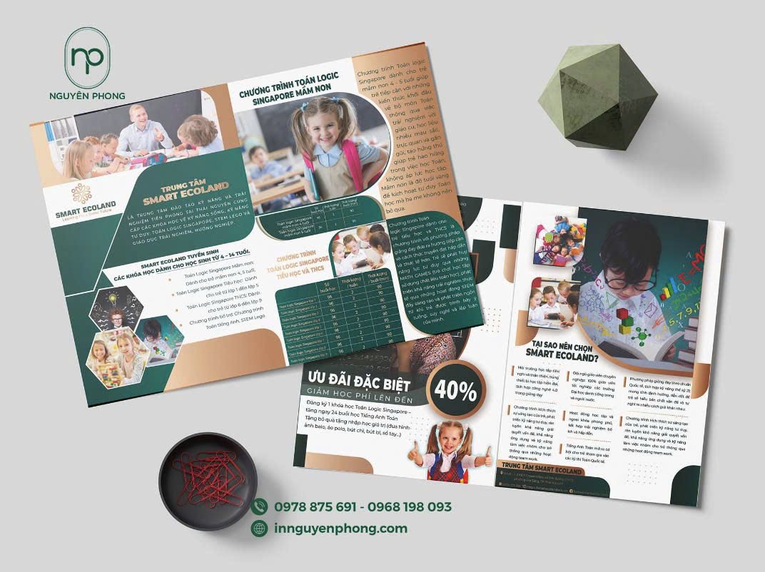 Mẫu in quảng cáo lớp học